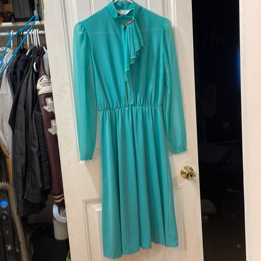 Teal dress